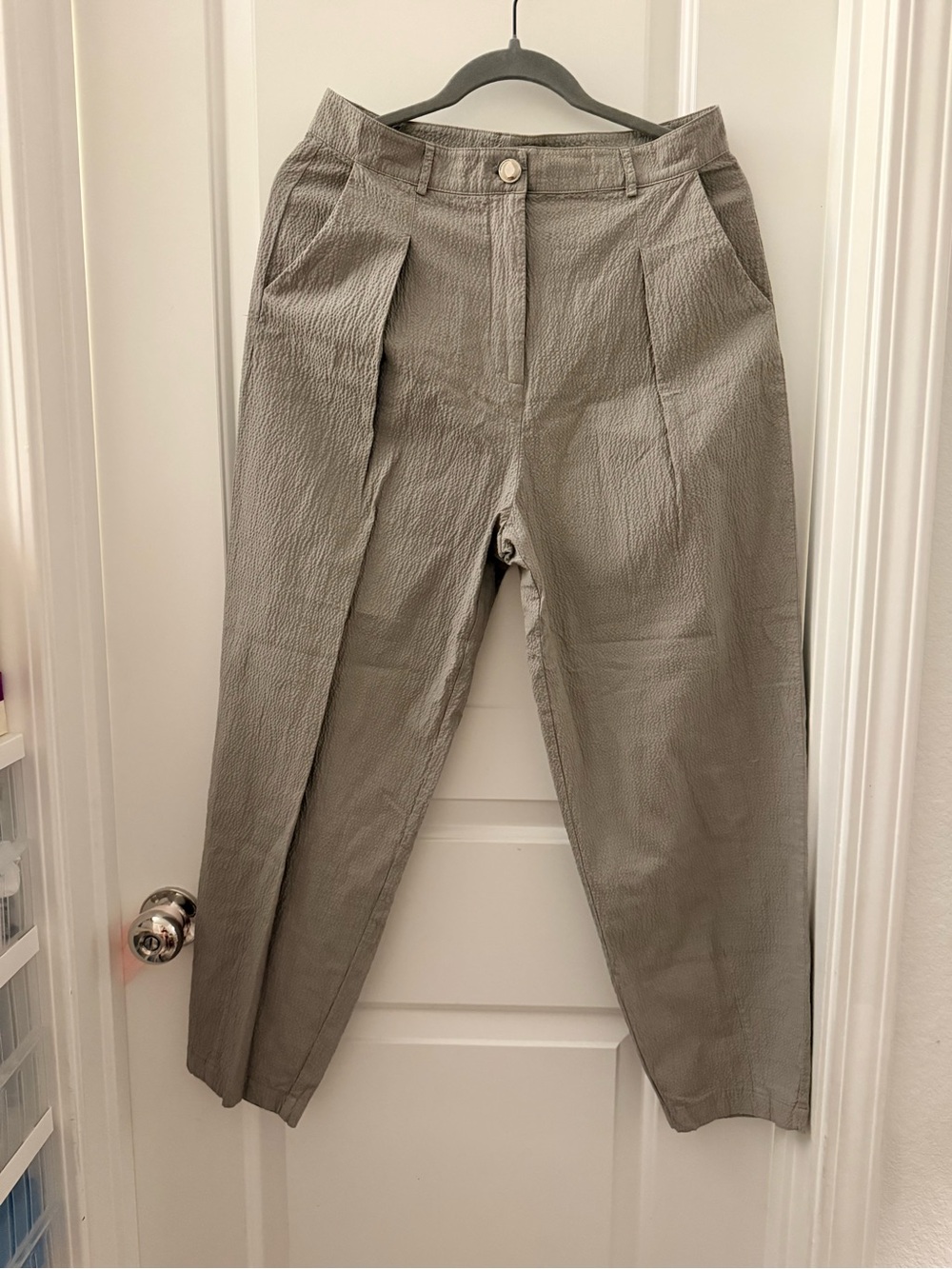 Nocturne high-rise barrel textured pants in size 29